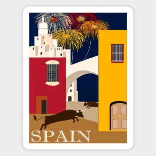 Spain Vintage Travel Poster Magnet